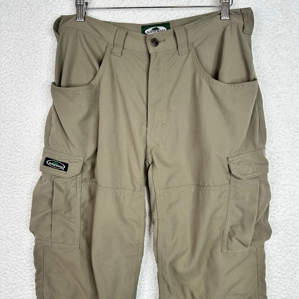 Arborwear Tech Cargo Pants Men 32x34 Tan Nylon Tree Climber Work Hiking Gorpcore